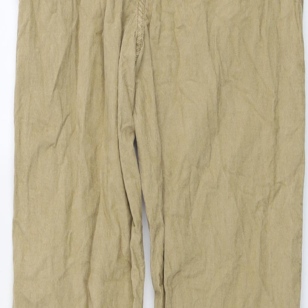 Gap Mens Beige Cotton Trousers Size 34 in L30 in Regular Button