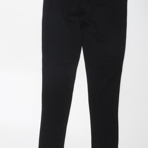Marks and Spencer Girls Black Cotton Jegging Trousers Size 10-11 Years Regular Pullover