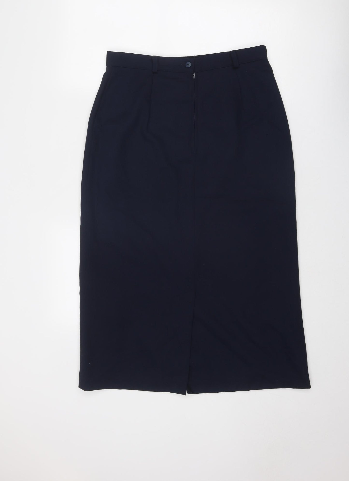 Your Sixth Sense Womens Blue Polyester A-Line Skirt Size 16 Zip