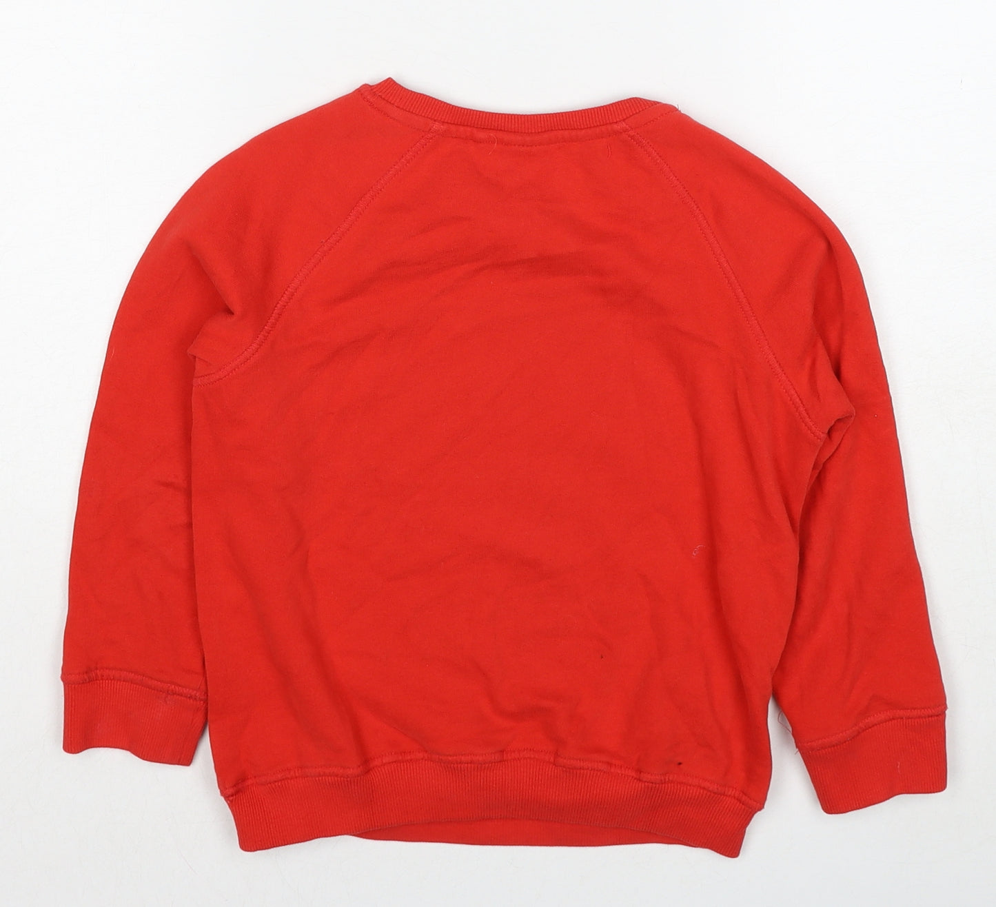 NEXT Girls Red Cotton Pullover Sweatshirt Size 8 Years Pullover - Merry Crimbo