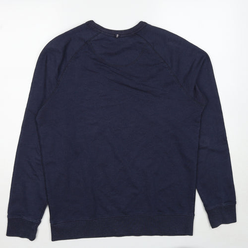 Fat Face Mens Blue Cotton Pullover Sweatshirt Size S