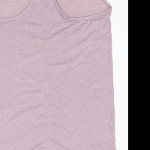 Nike Womens Pink Polyester Basic Tank Size S Round Neck Pullover