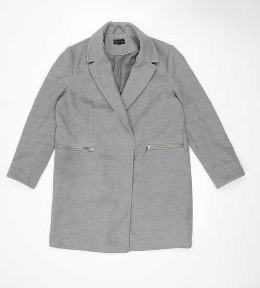 Topshop Womens Grey Jacket Size 12