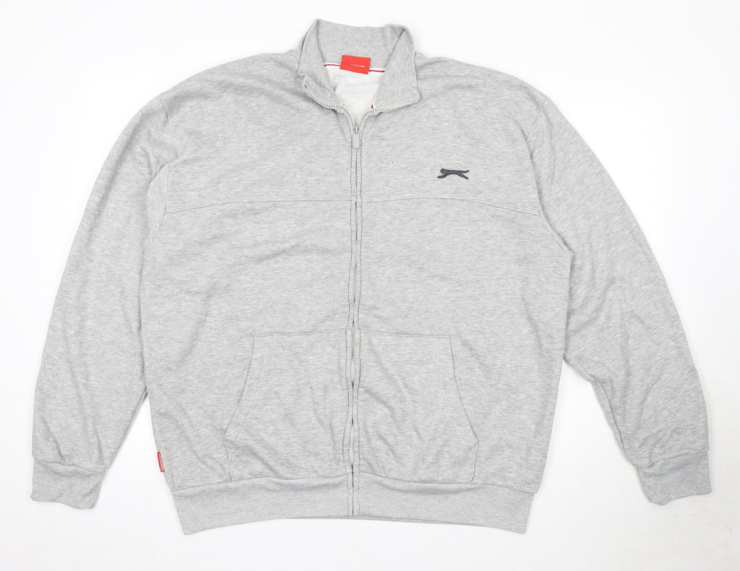 Slazenger Mens Grey Polyester Full Zip Sweatshirt Size XL