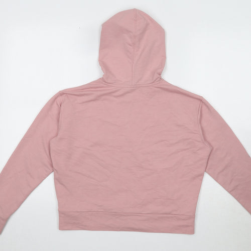 PUMA Girls Pink Polyester Pullover Hoodie Size 11-12 Years Pullover