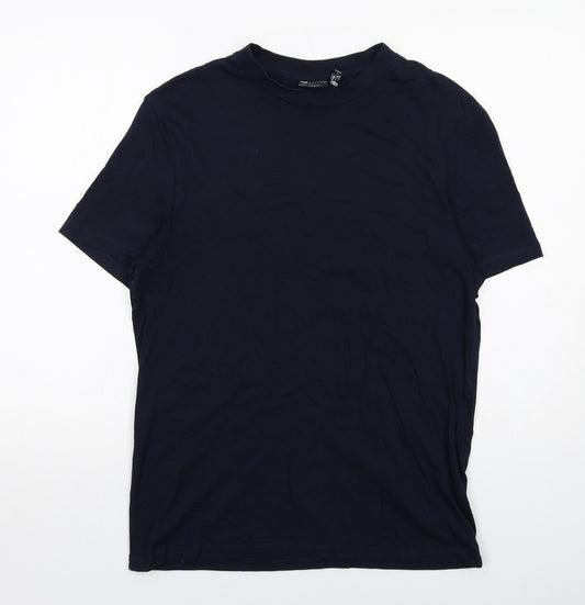 ASOS Mens Blue Cotton T-Shirt Size M Round Neck