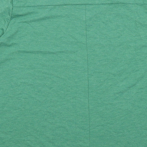 Patra Womens Green Viscose Tunic T-Shirt Size L V-Neck