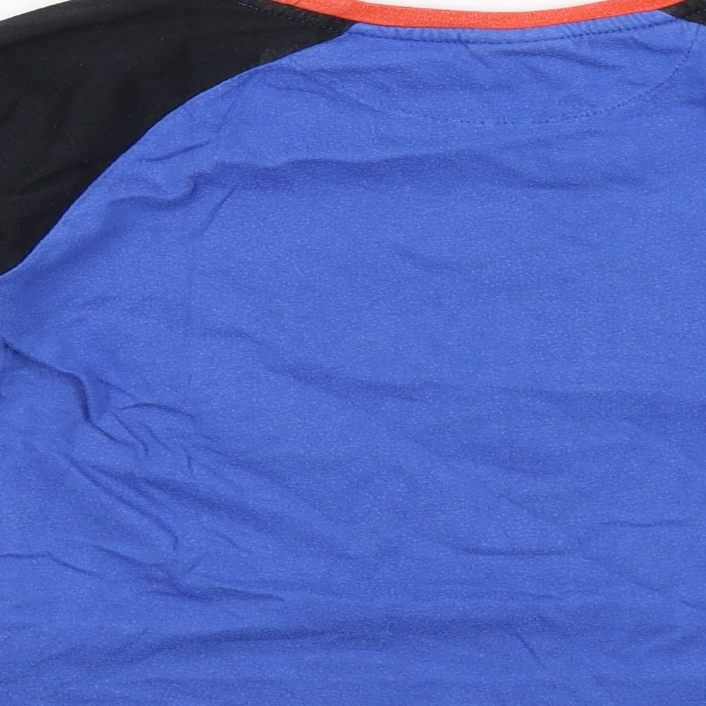 Marvel Boys Blue Cotton Basic T-Shirt Size 7-8 Years Round Neck Pullover - Avengers