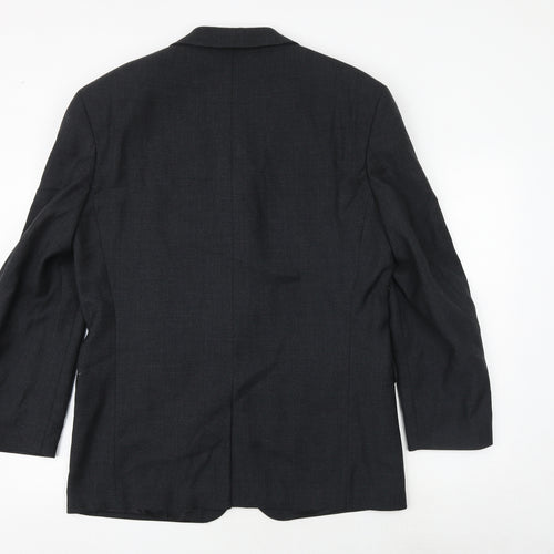 Obvious uomo Mens Grey Polyester Jacket Suit Jacket Size 42 Regular