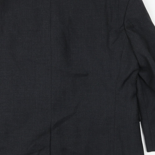 Obvious uomo Mens Grey Polyester Jacket Suit Jacket Size 42 Regular