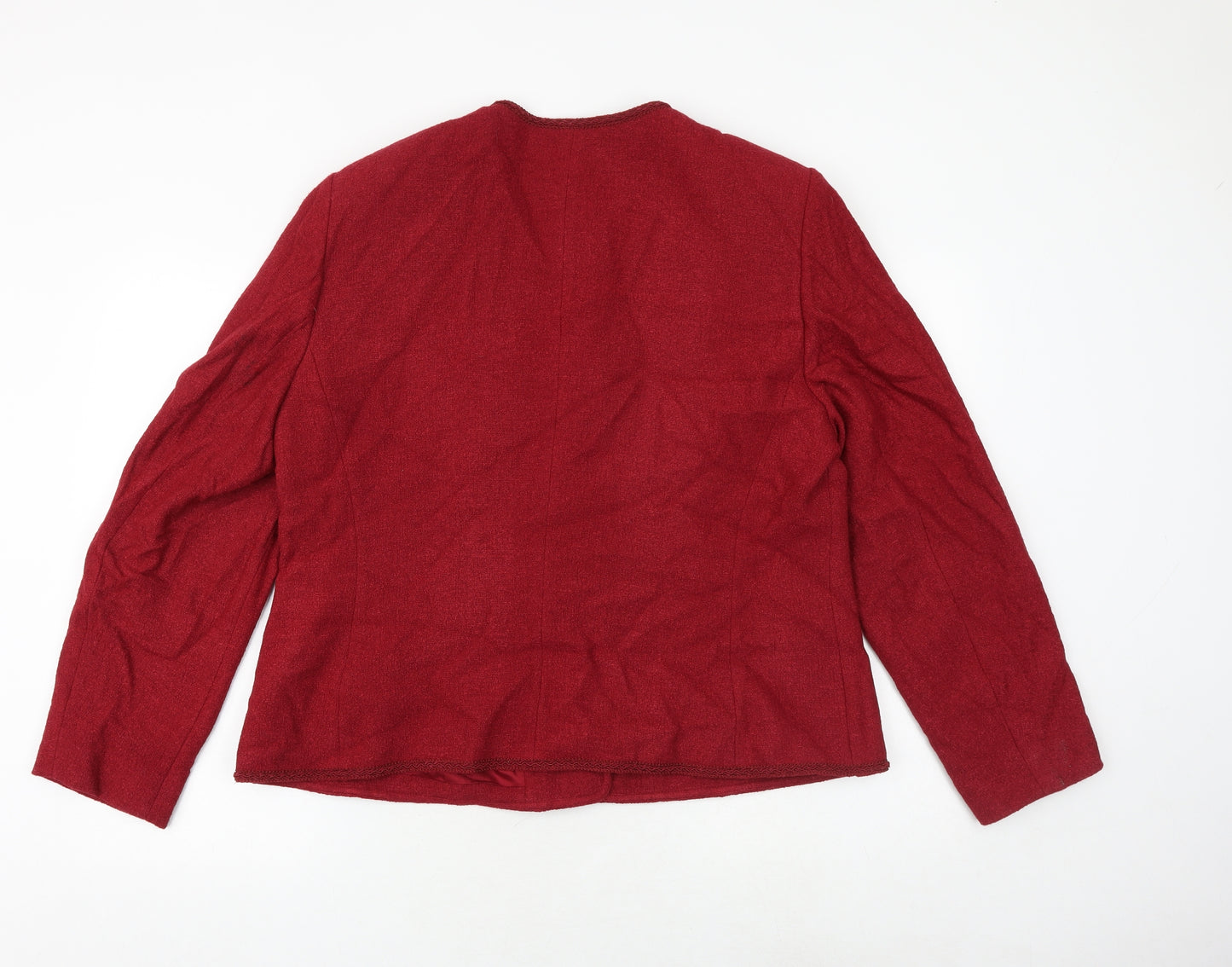 ALEX&CO Womens Red Jacket Size 20 Button