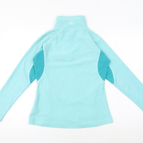 Peter Storm Womens Blue Colourblock Polyester Pullover Sweatshirt Size 8 Zip