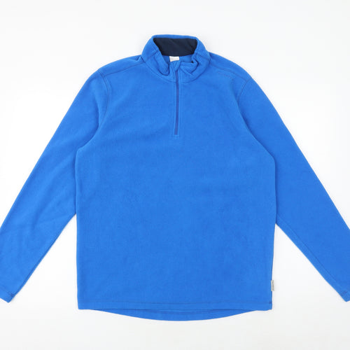 Quechua Mens Blue Polyester Pullover Sweatshirt Size L