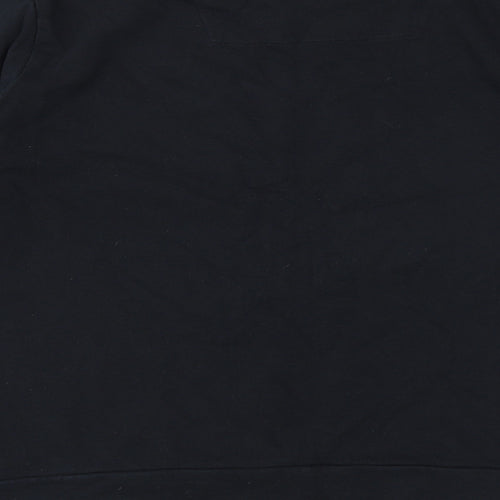 Threadbare Mens Black Cotton Pullover Sweatshirt Size L - Unisex Sleigh Bells Bling