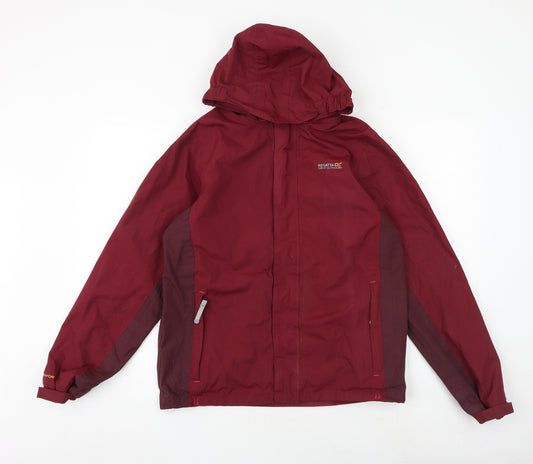 Regatta Girls Red Windbreaker Jacket Size 14-15 Years Zip