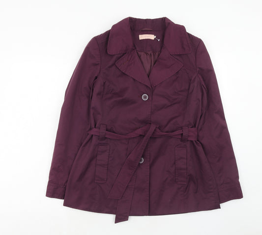 John Lewis Womens Purple Jacket Size 12 Button