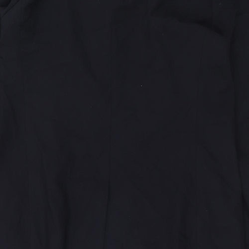 Marks and Spencer Womens Blue Polyacrylate Fibre Jacket Blazer Size 18 - Longline