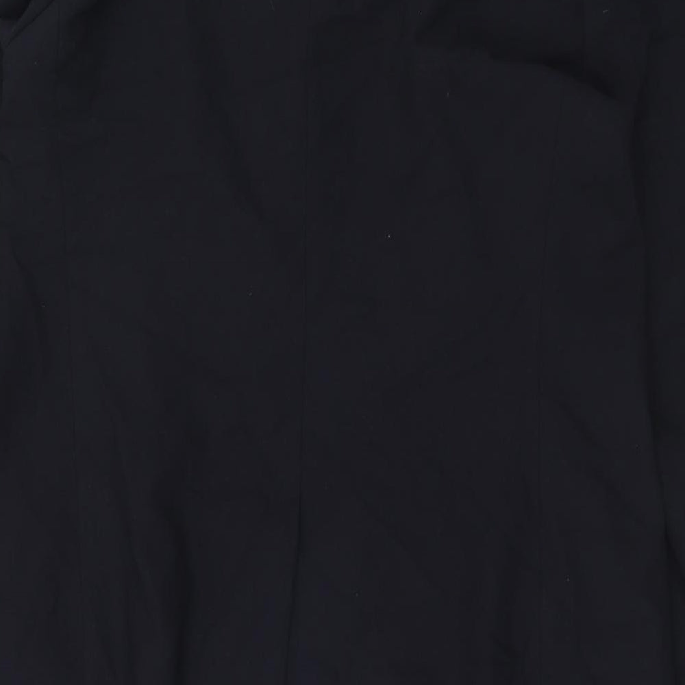Marks and Spencer Womens Blue Polyacrylate Fibre Jacket Blazer Size 18 - Longline