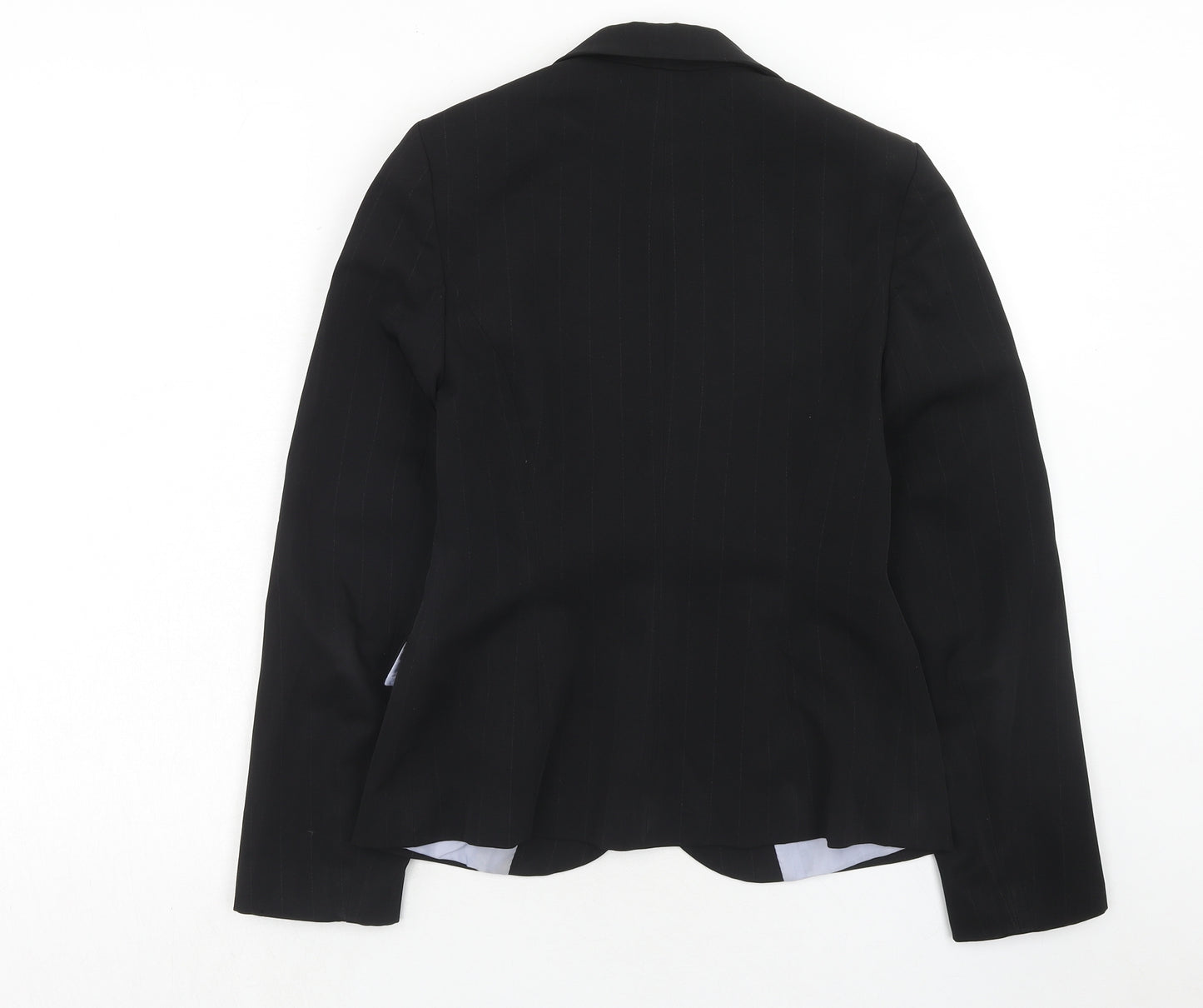 Bay Womens Black Polyester Jacket Suit Jacket Size 10