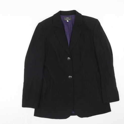 Marks and Spencer Womens Black Polyester Jacket Suit Jacket Size 12