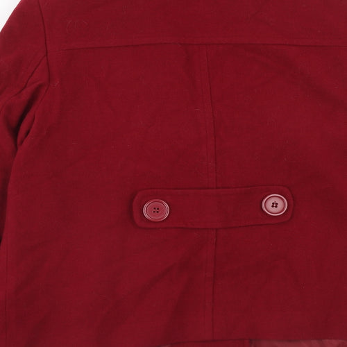 Dorothy Perkins Womens Red Jacket Size 14 Button