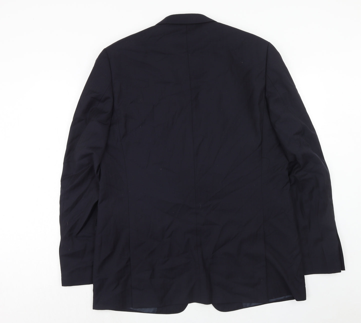 Jaegar Mens Blue Wool Jacket Suit Jacket Size 44 Regular