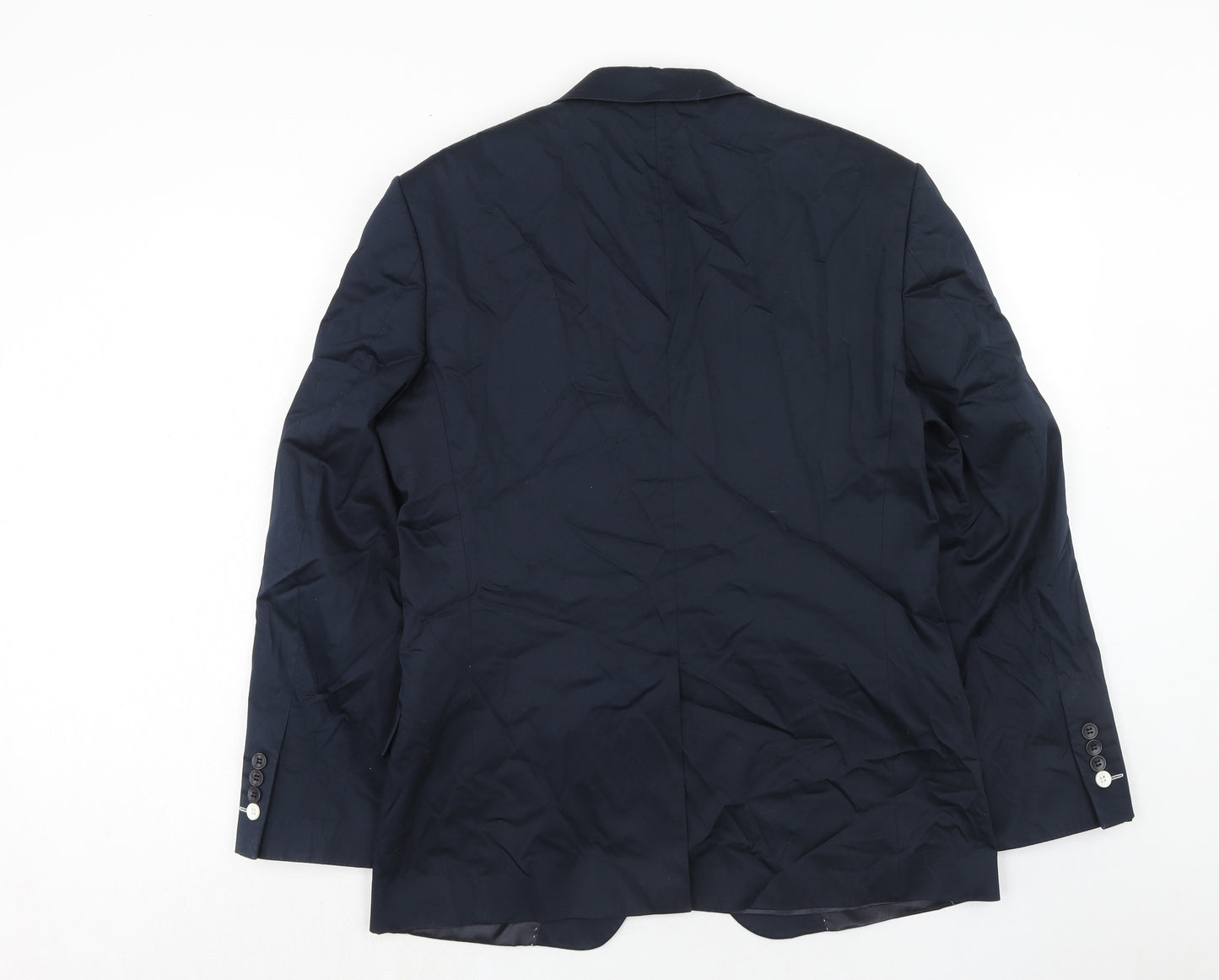 Steel & Jelly Womens Blue Cotton Jacket Suit Jacket Size 12