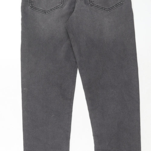 Ralph Lauren Boys Grey Cotton Straight Jeans Size 10 Years Regular Zip