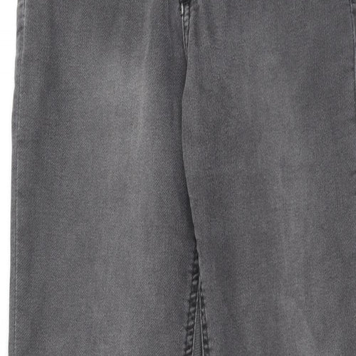 Ralph Lauren Boys Grey Cotton Straight Jeans Size 10 Years Regular Zip
