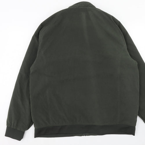 Greenwoods Mens Green Bomber Jacket Jacket Size 2XL Zip