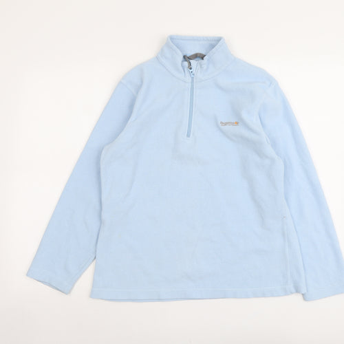 Regatta Womens Blue Polyester Pullover Sweatshirt Size 12 Zip