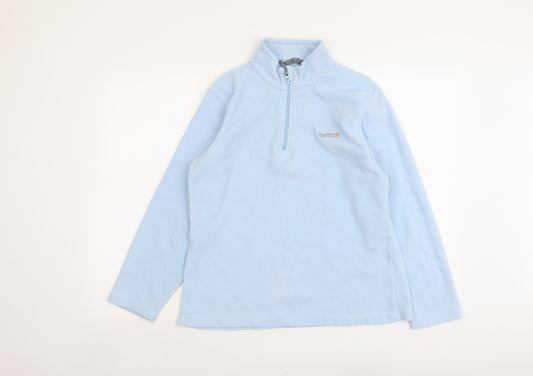 Regatta Womens Blue Polyester Pullover Sweatshirt Size 12 Zip