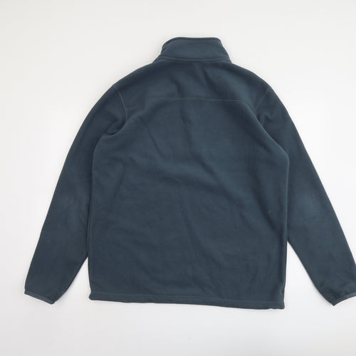 Montec Mens Grey Polyester Henley Sweatshirt Size L