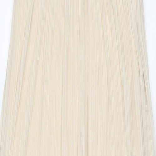 Miss Selfridge Womens Ivory Polyester Ball Gown Size 10 Square Neck Zip - Open Back