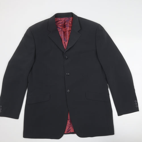 Gibson Mens Grey Polyester Jacket Suit Jacket Size 44 Regular