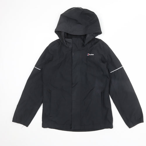 Berghaus Boys Black Windbreaker Jacket Size 11-12 Years Zip