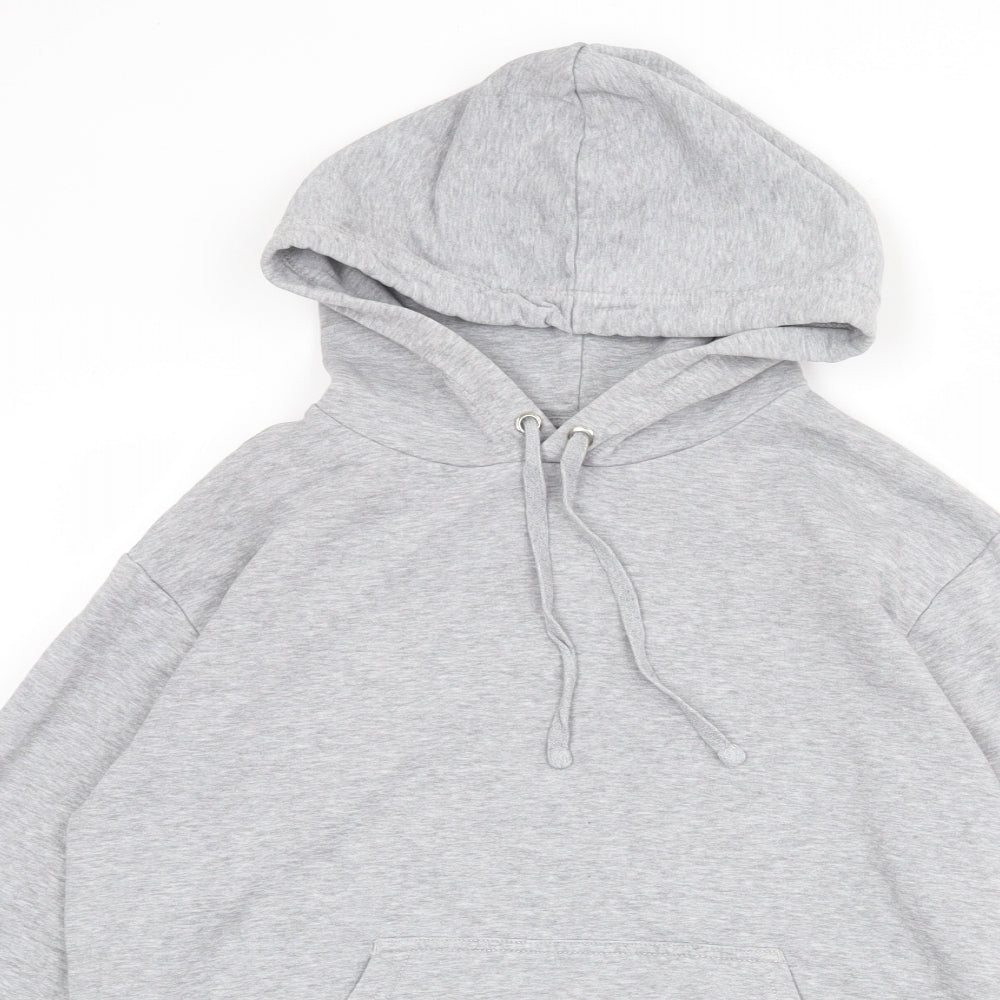 H&M Womens Grey Cotton Pullover Hoodie Size S Pullover