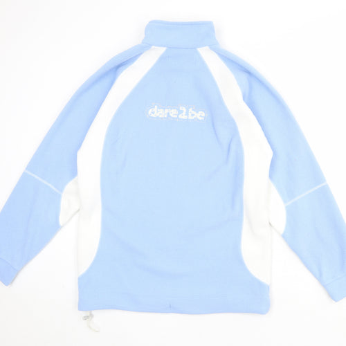 Dare 2B Womens Blue Colourblock Polyester Pullover Sweatshirt Size XS Zip