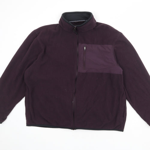 Marks and Spencer Mens Purple Jacket Size L Zip