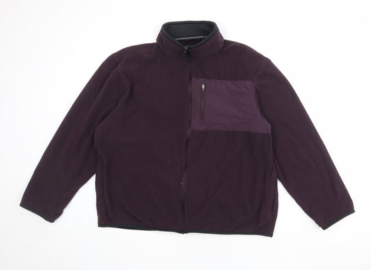 Marks and Spencer Mens Purple Jacket Size L Zip