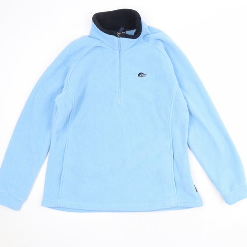 Lowe Alpine Womens Blue Polyester Pullover Sweatshirt Size XL Zip