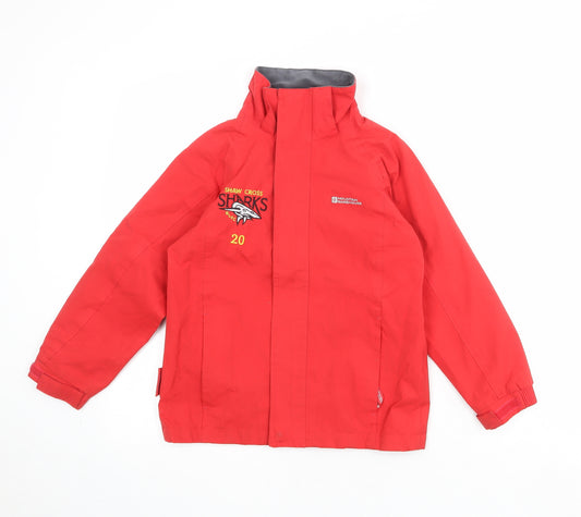 Mountain Warehouse Boys Red Jacket Size 7-8 Years Zip