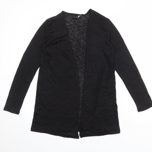 Divided by H&M Womens Black V-Neck Polyester Cardigan Jumper Size XS