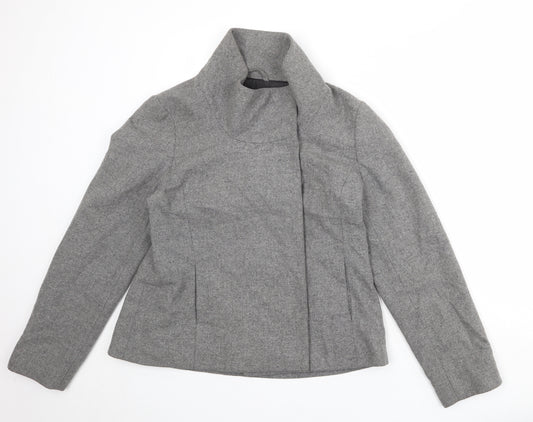 H&M Womens Grey Jacket Size 20 Snap