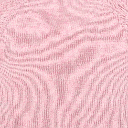 H&M Womens Pink V-Neck Acrylic Pullover Jumper Size XS