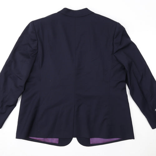 Brook Taverner Womens Blue Polyester Jacket Suit Jacket Size 22