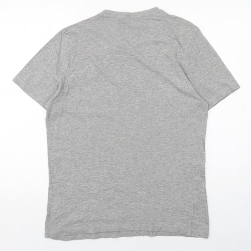 Ben Sherman Mens Grey Cotton T-Shirt Size M Round Neck