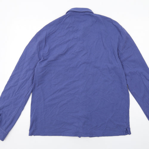 Spada Mens Blue Cotton Polo Size 2XL Collared Button