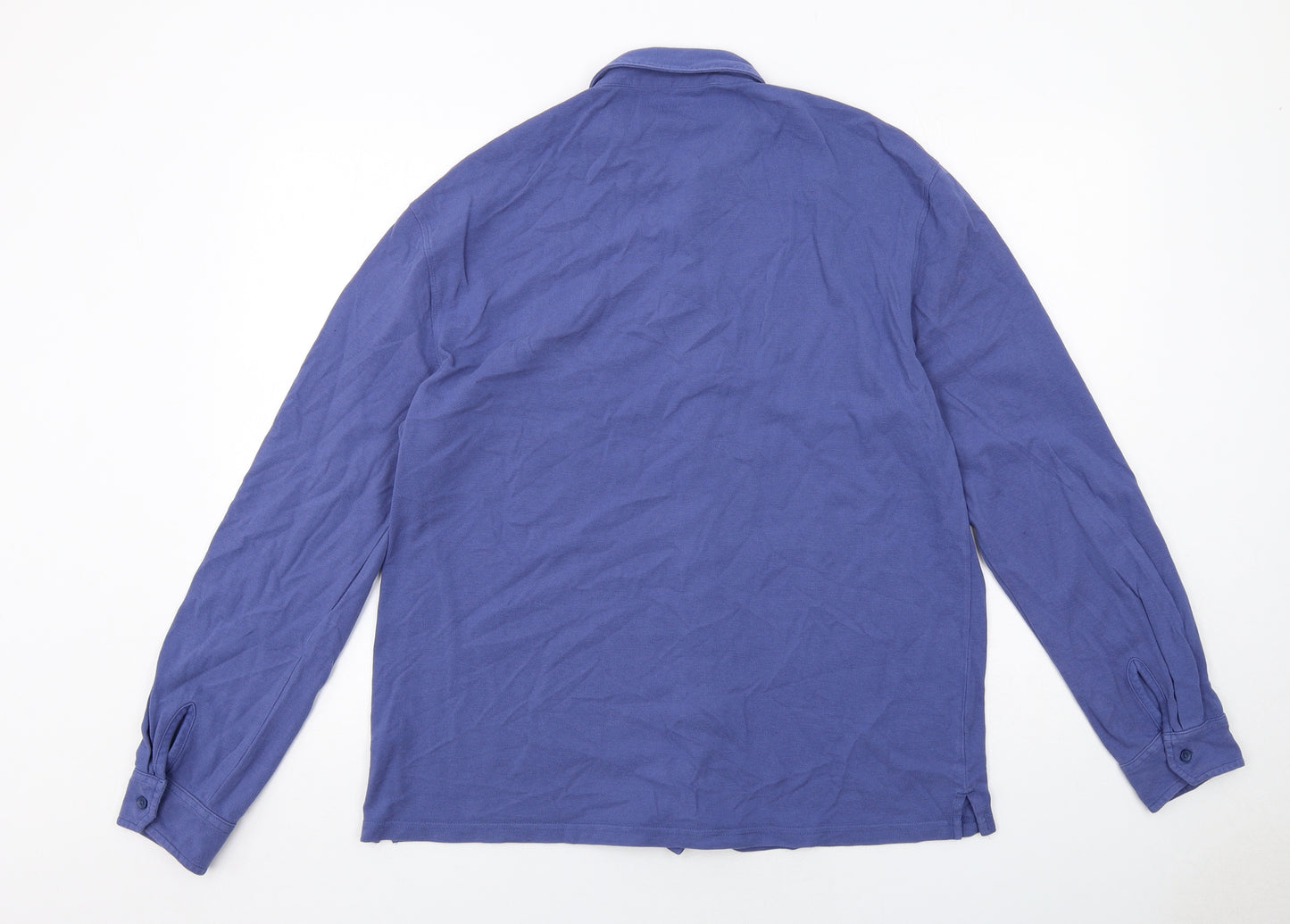 Spada Mens Blue Cotton Polo Size 2XL Collared Button