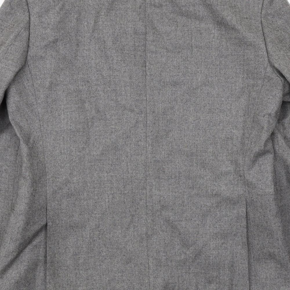 St Michael Mens Grey Wool Jacket Suit Jacket Size 40 Regular
